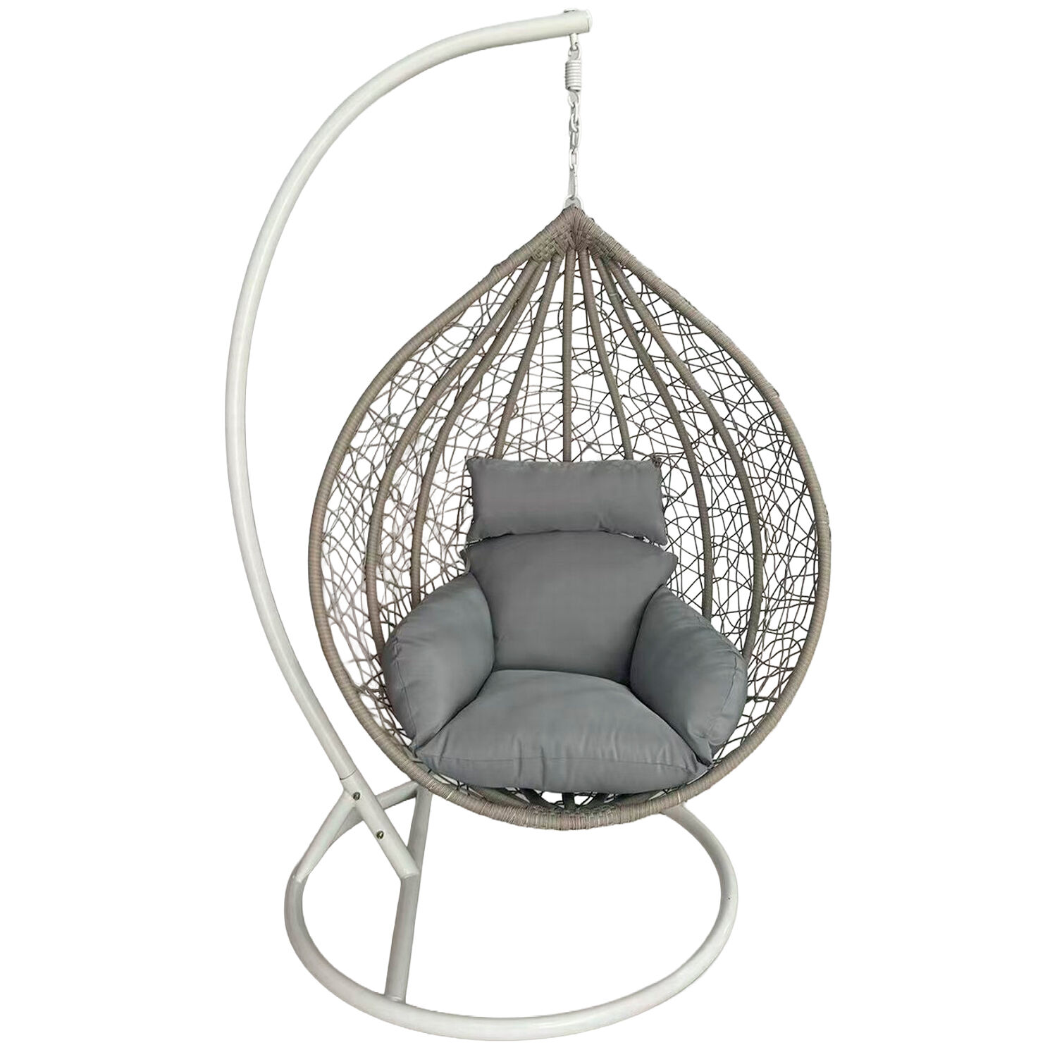 Hanging Wicker/Metal Chair Cream +95093+95094+95095 100X70X120cm
