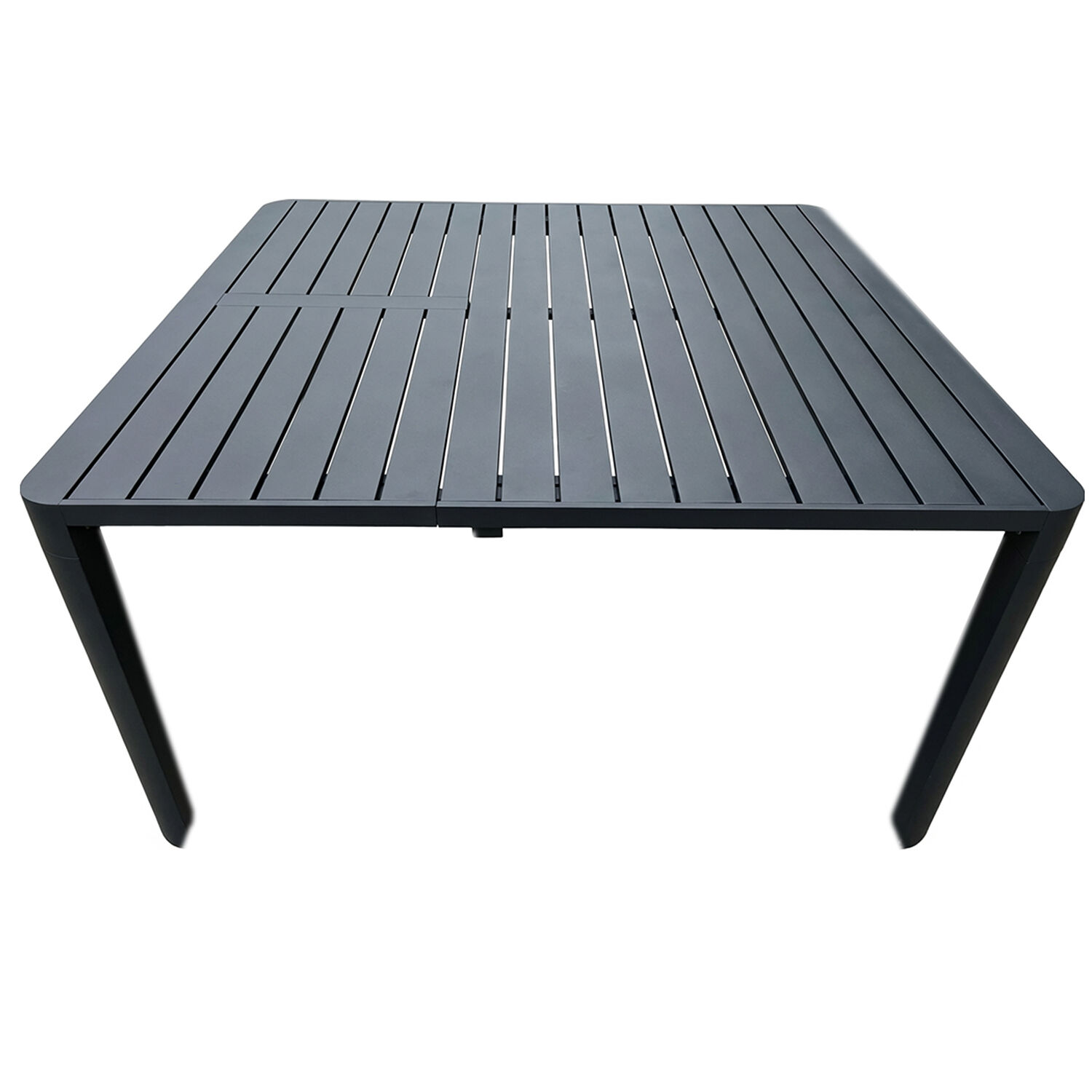 Anthracite Aluminum Extendable Table 97/149X149X75cm
