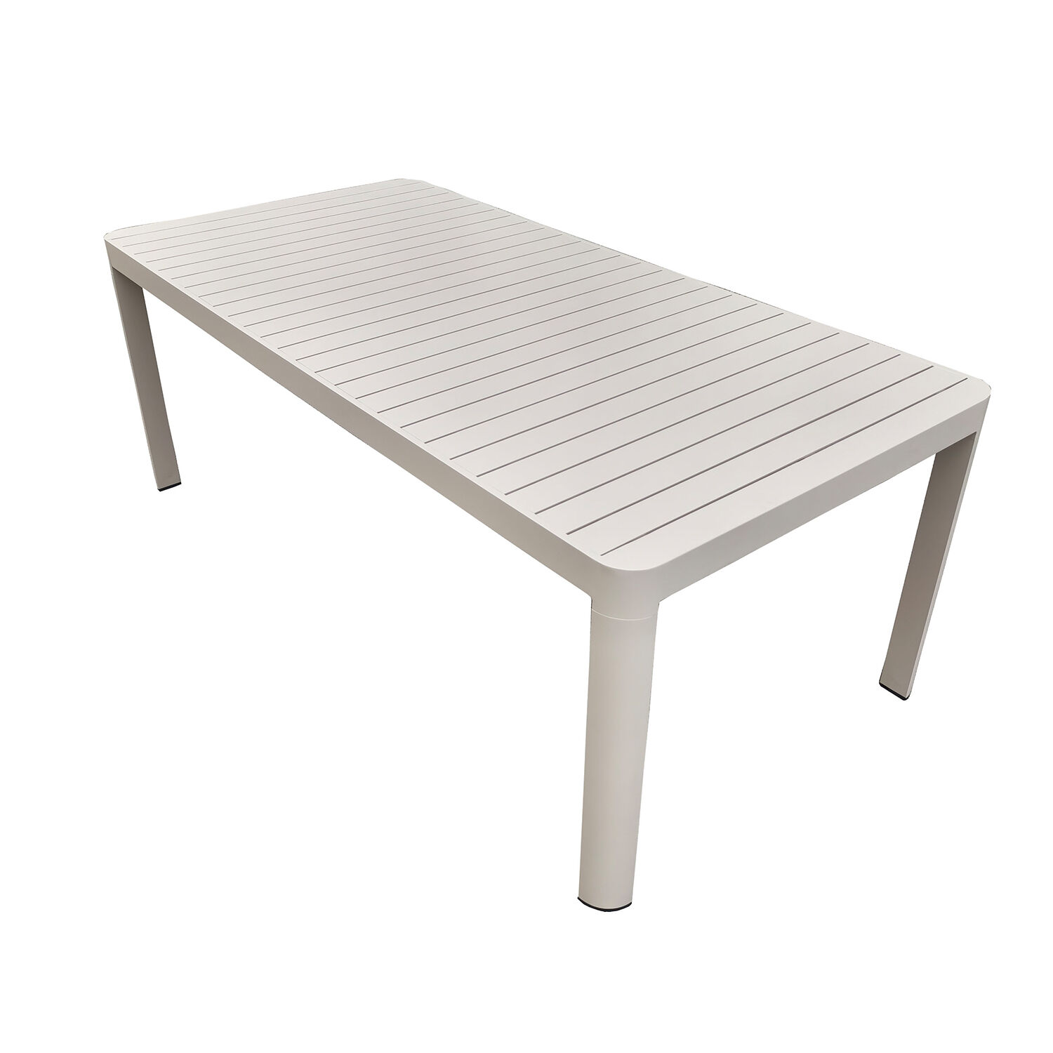 Extendable Aluminum Table Cream 157/240X90X75cm - LifeLike_74682