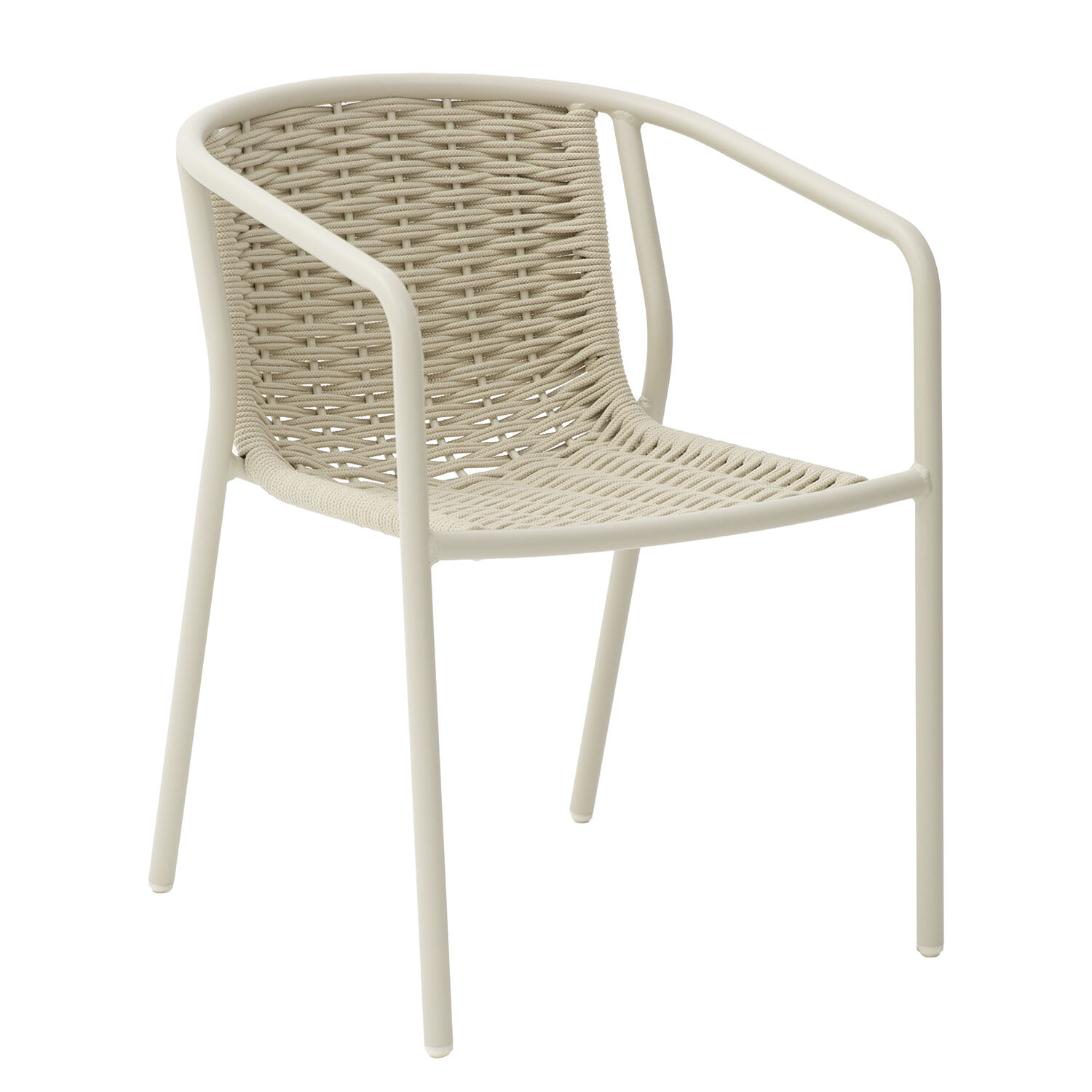 Outdoor Chair Aluminum/Rope 56.5X59X76cm Stackable