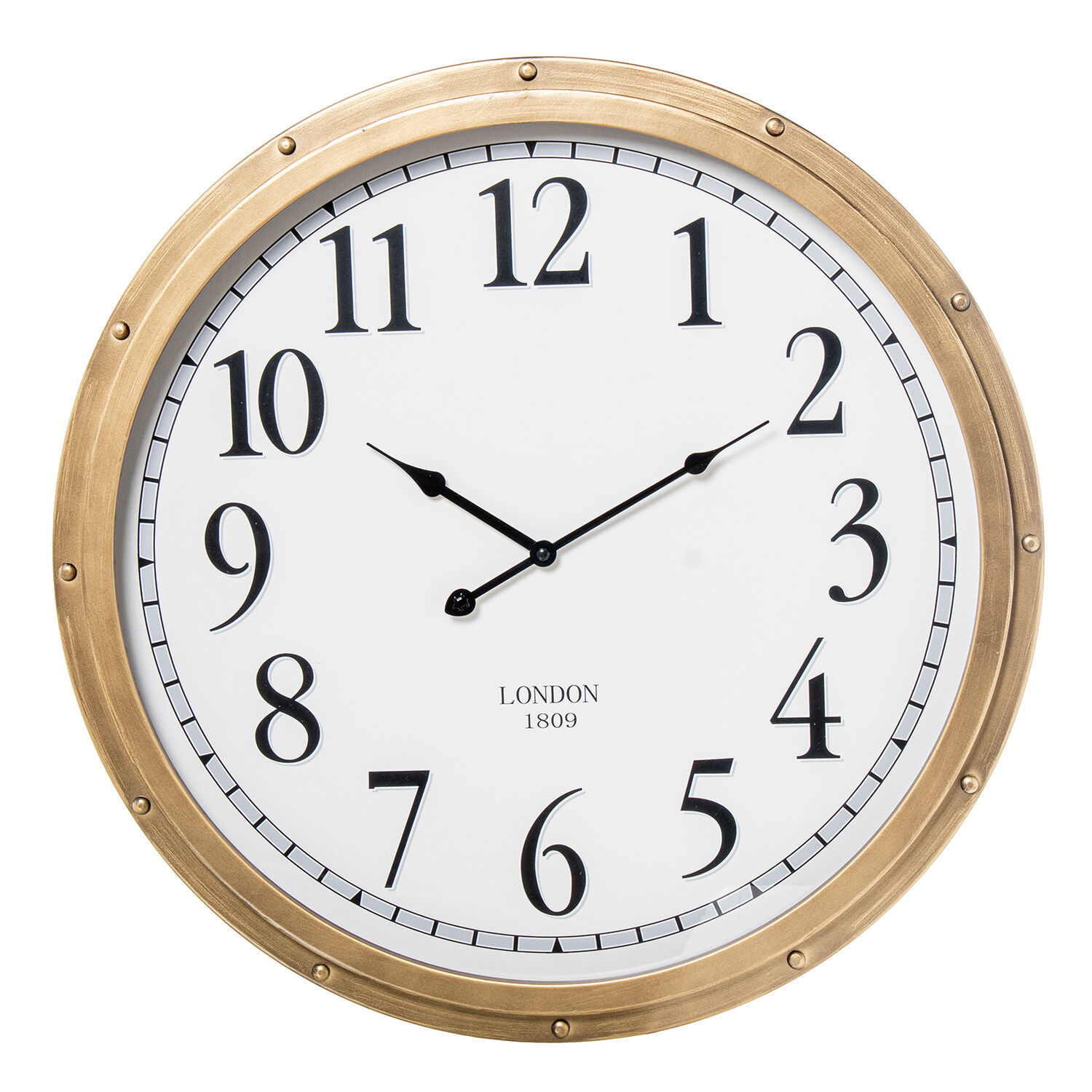 Wall Clock Ø60cm Metal Iron 60X5.5cm Battery: 1Xaa Not Included