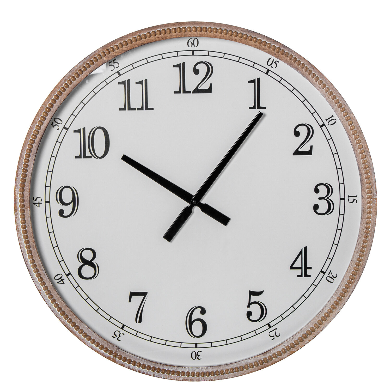 Wall Clock Ø68cm Dm Wood 68X6.5cm Battery:1Xaa Not Included