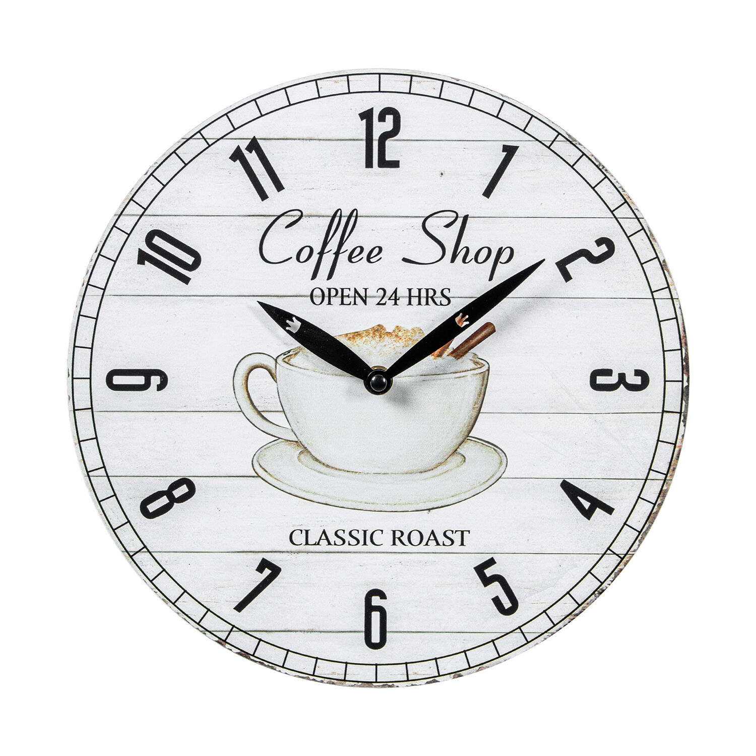 Wall Clock Ø29cm Dm Wood 29X3.5cm Battery: 1Xaa Not Included - LifeLike_85477