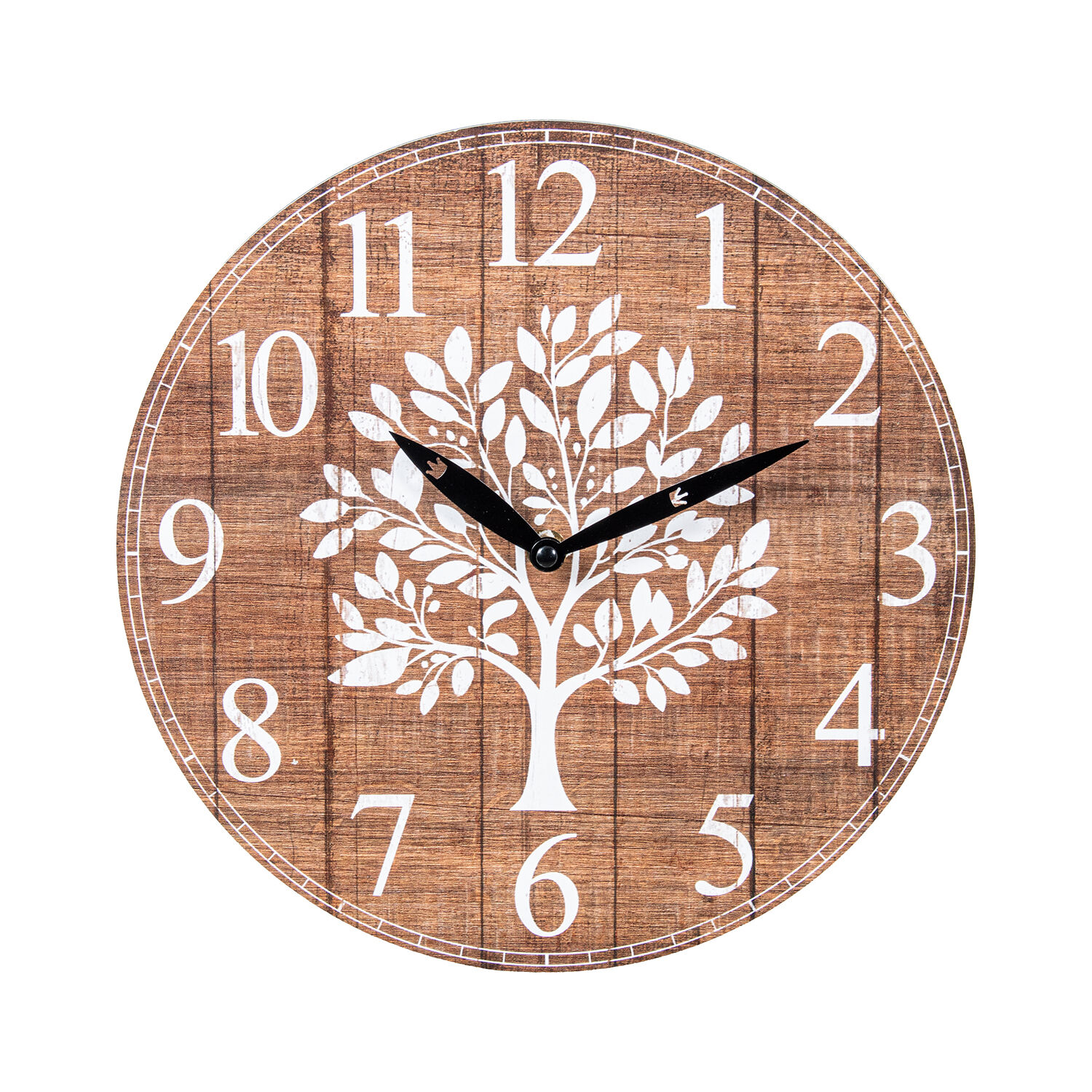 Wall Clock Ø29cm Dm Wood 29X3.5cm Battery: 1Xaa Not Included - LifeLike_85478