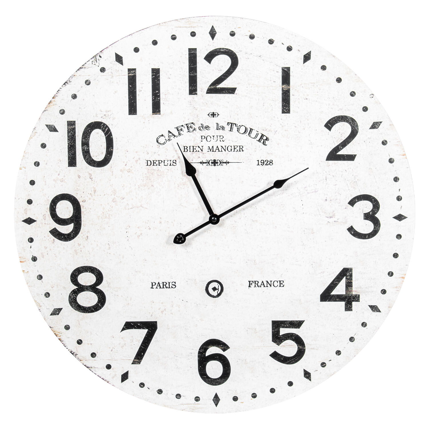 Wall Clock Ø60cm Dm Wood 60X3.5cm Battery: 1Xaa Not Included - LifeLike_85479