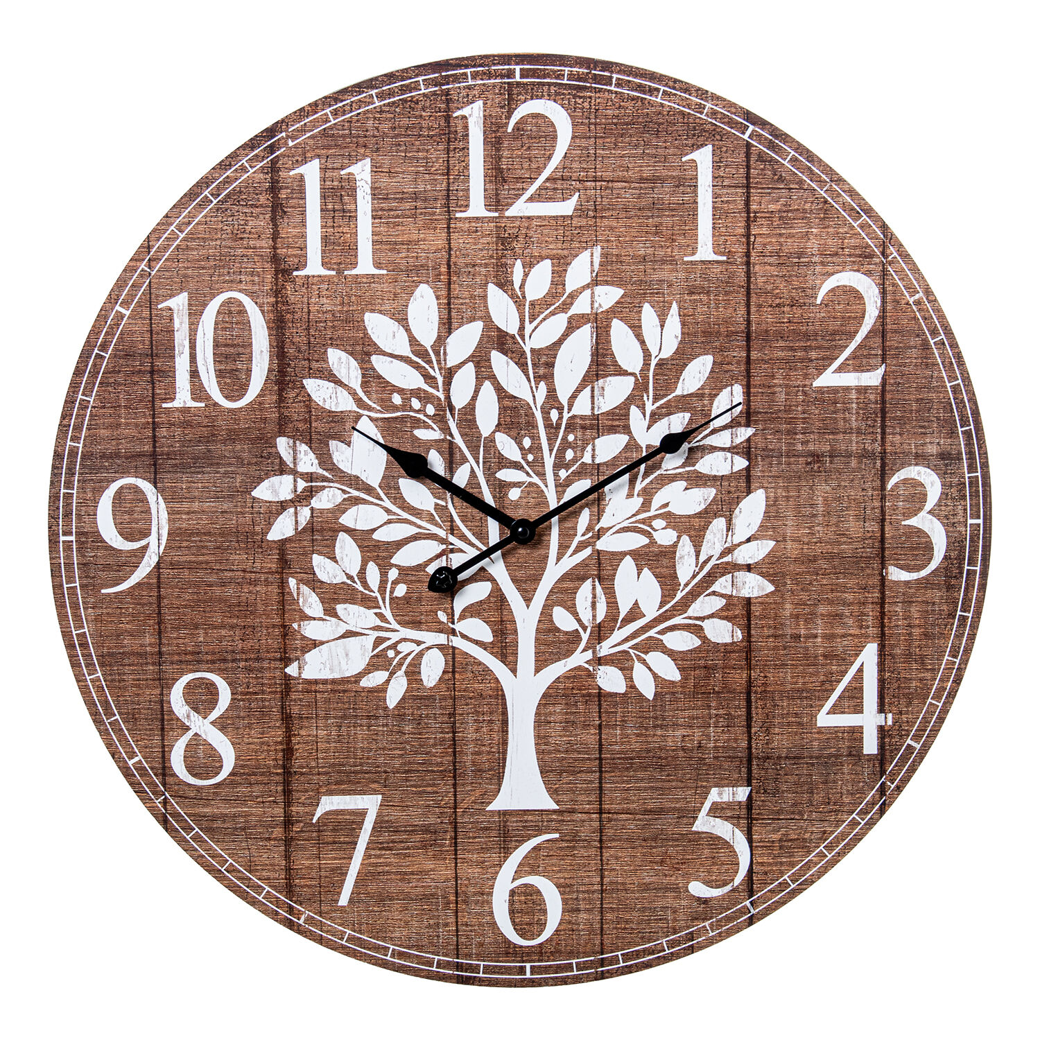 Wall Clock Ø60cm Dm Wood 60X3.5cm Battery: 1Xaa Not Included - LifeLike_85481