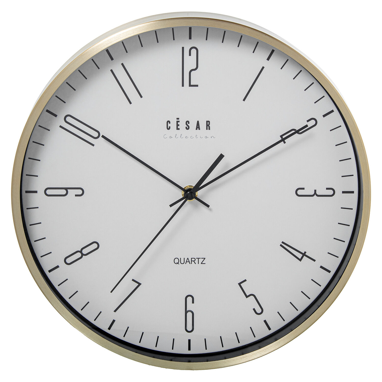 Orologio da parete in alluminio, cornice in alluminio 30x4 cm. Batteria: 1xAA (non inclusa) - LifeLike_86213