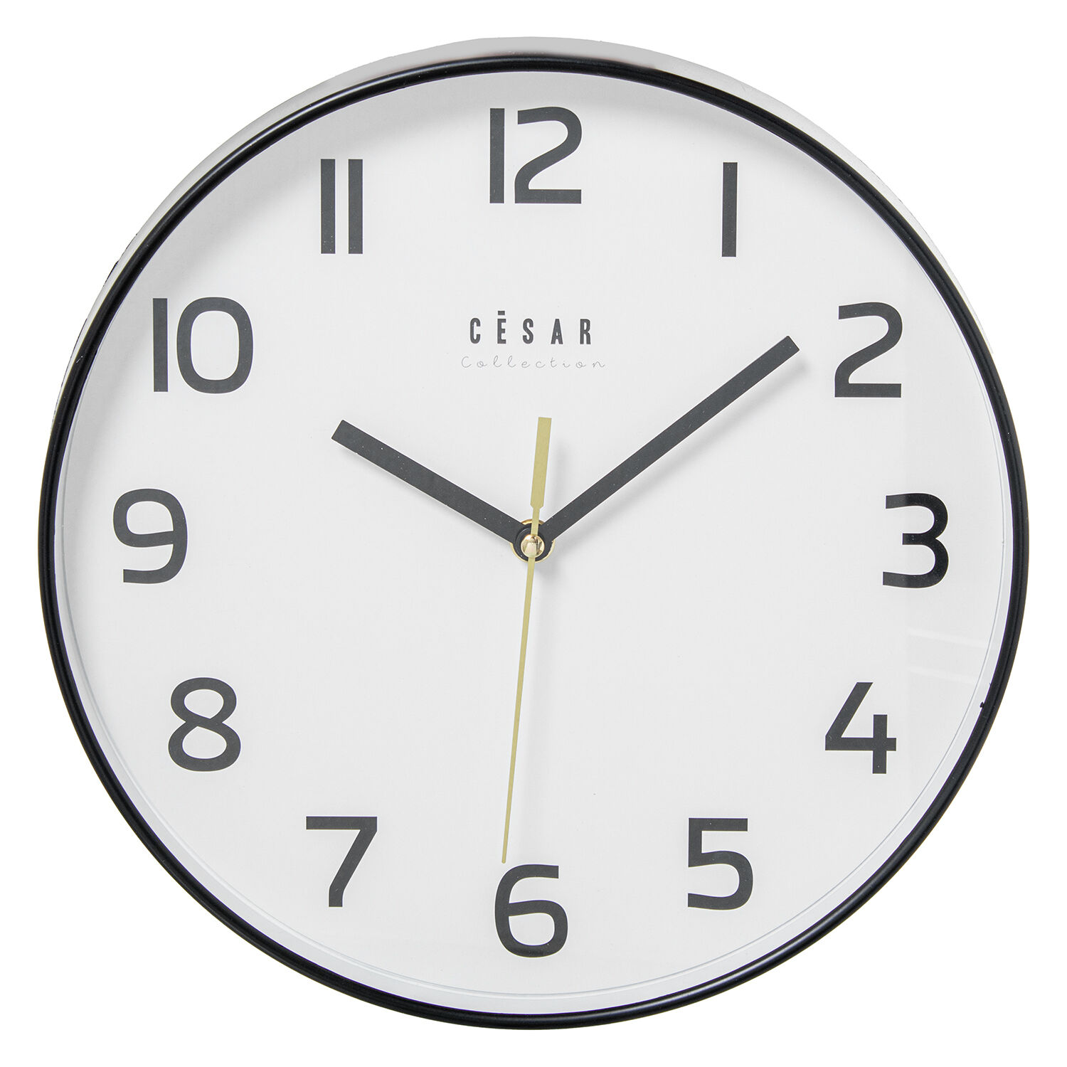 Acrylic Wall Clock 30cm Black Frame 30X4cm Battery: 1Xaa Not Included - LifeLike_86315