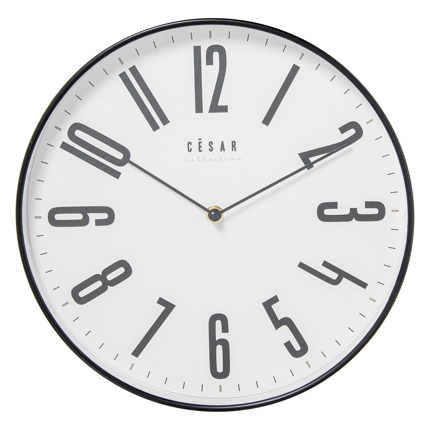 Acrylic Wall Clock 30cm Black Frame 30X4cm Battery: 1Xaa Not Included - LifeLike_86310