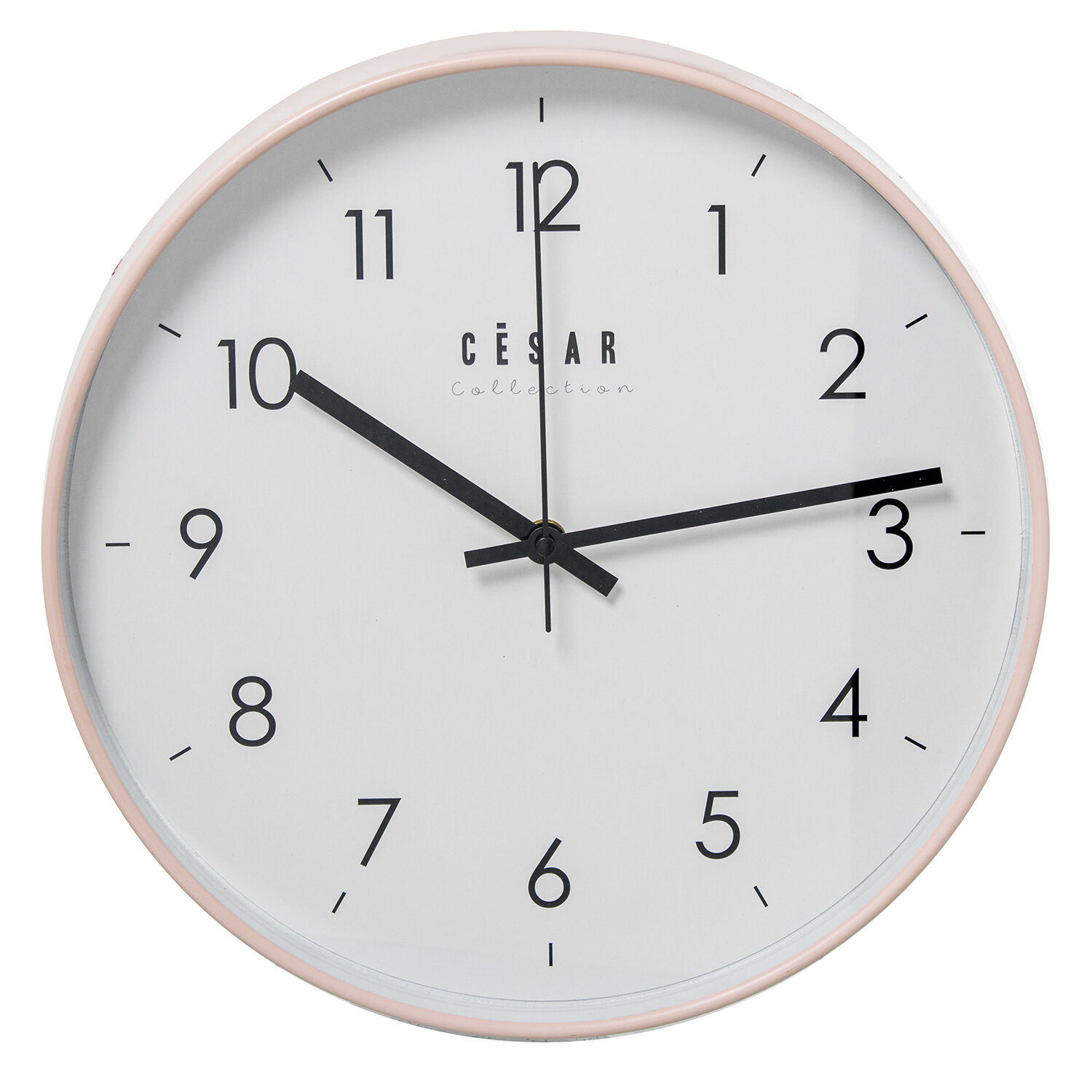 Acrylic Wall Clock 30cm Pink Frame 30X4cm Battery: 1Xaa Not Included