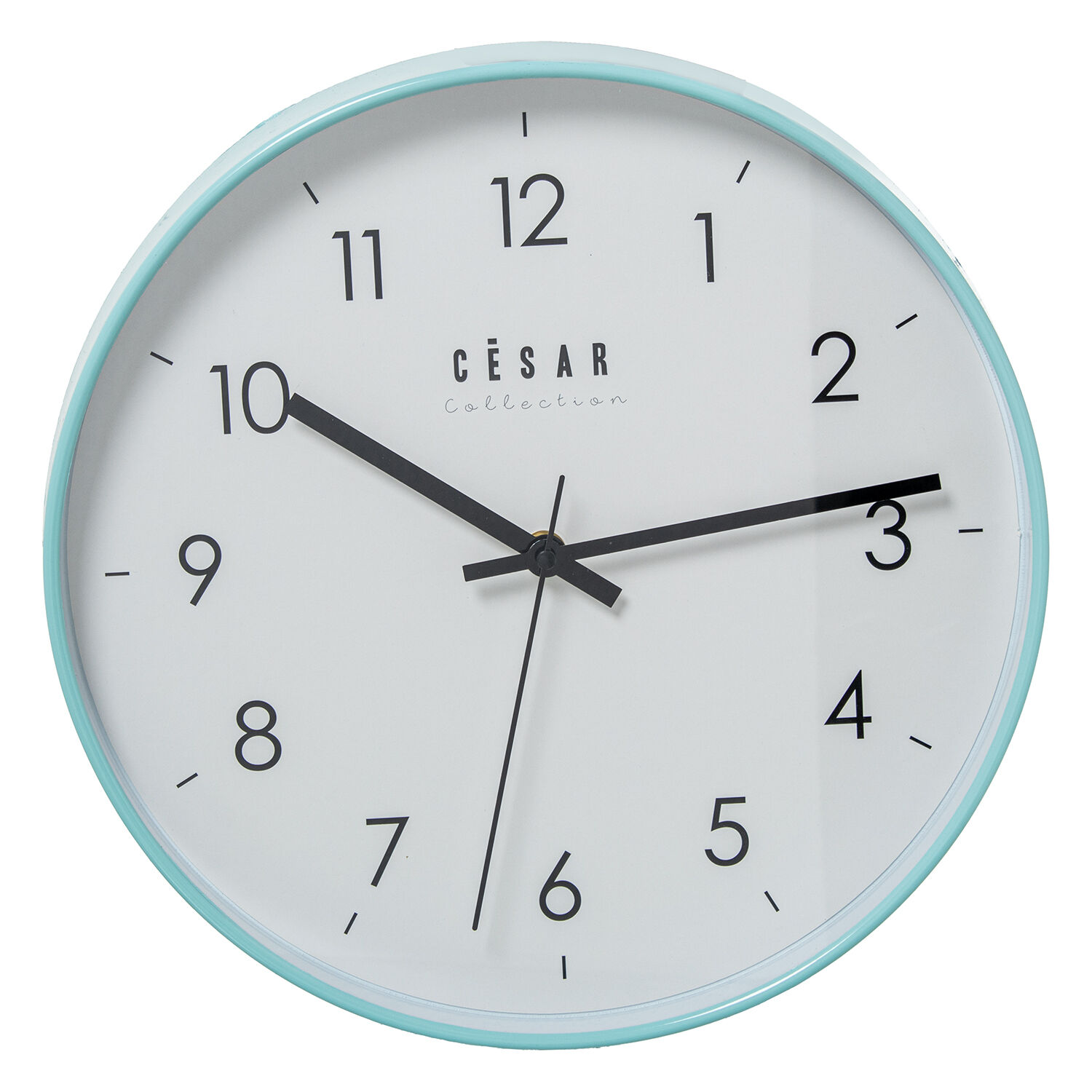 Acrylic Wall Clock 30cm Mint Green Frame 30X4cm Battery: 1Xaa Not Included - LifeLike_86364