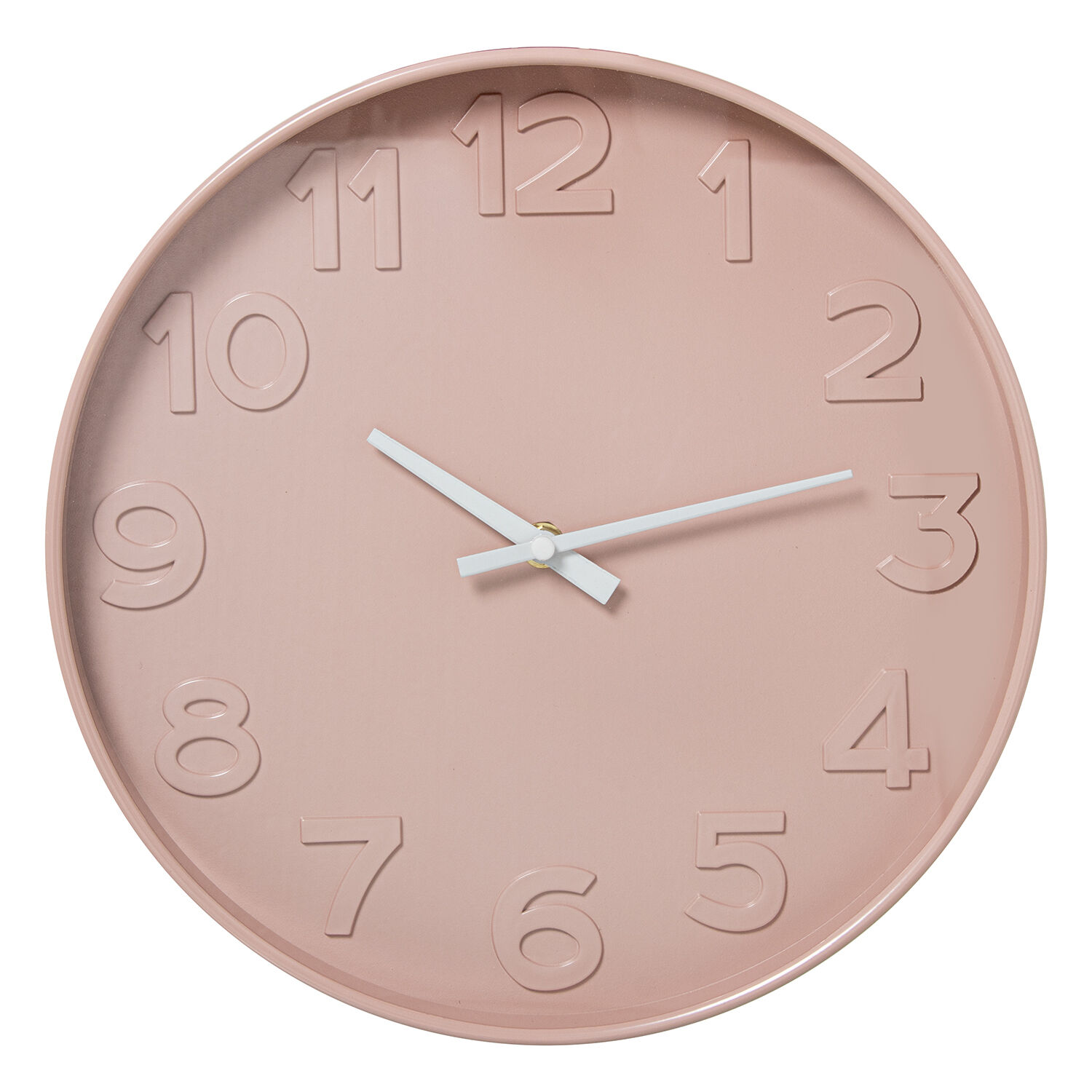 Acrylic Wall Clock 30cm Pink 30X4cm Battery: 1Xaa Not Included