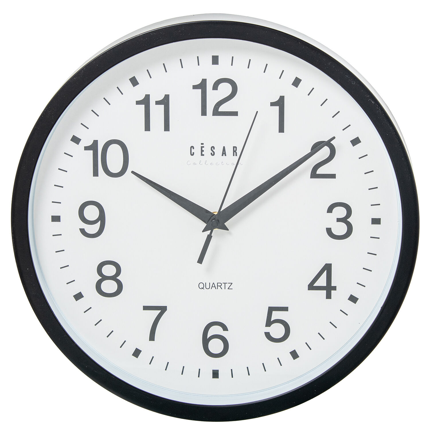 Acrylic Wall Clock 30cm Black Frame 30X4cm Battery: 1Xaa Not Included - LifeLike_86341