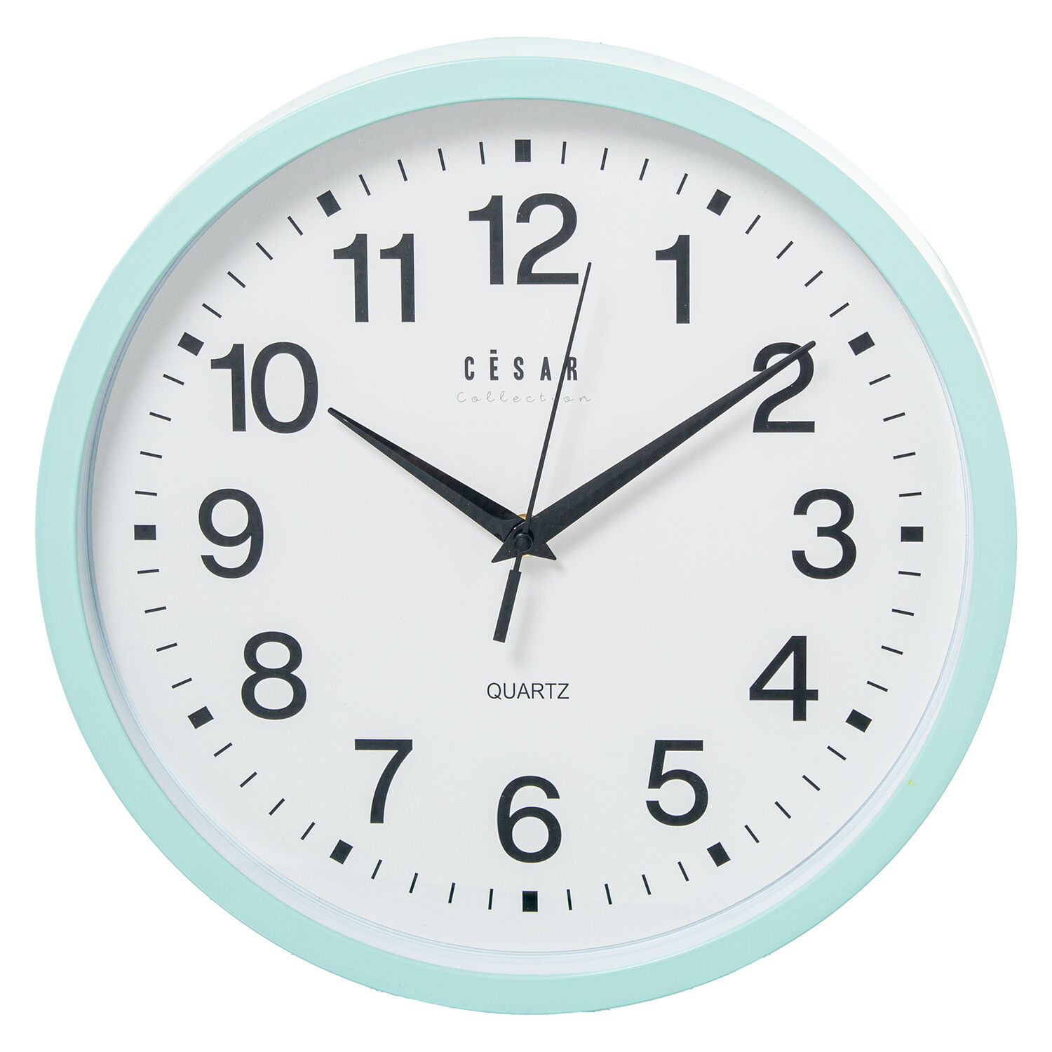 Acrylic Wall Clock 30cm Mint Green Frame 30X4cm Battery: 1Xaa Not Included - LifeLike_86356