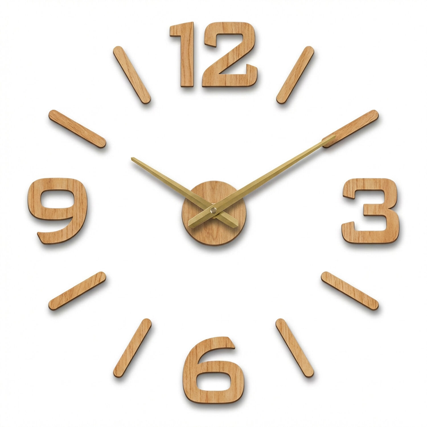 Adhesive Wall Clock, Evaporated Rubber, 60cm, Diameter Suggestion