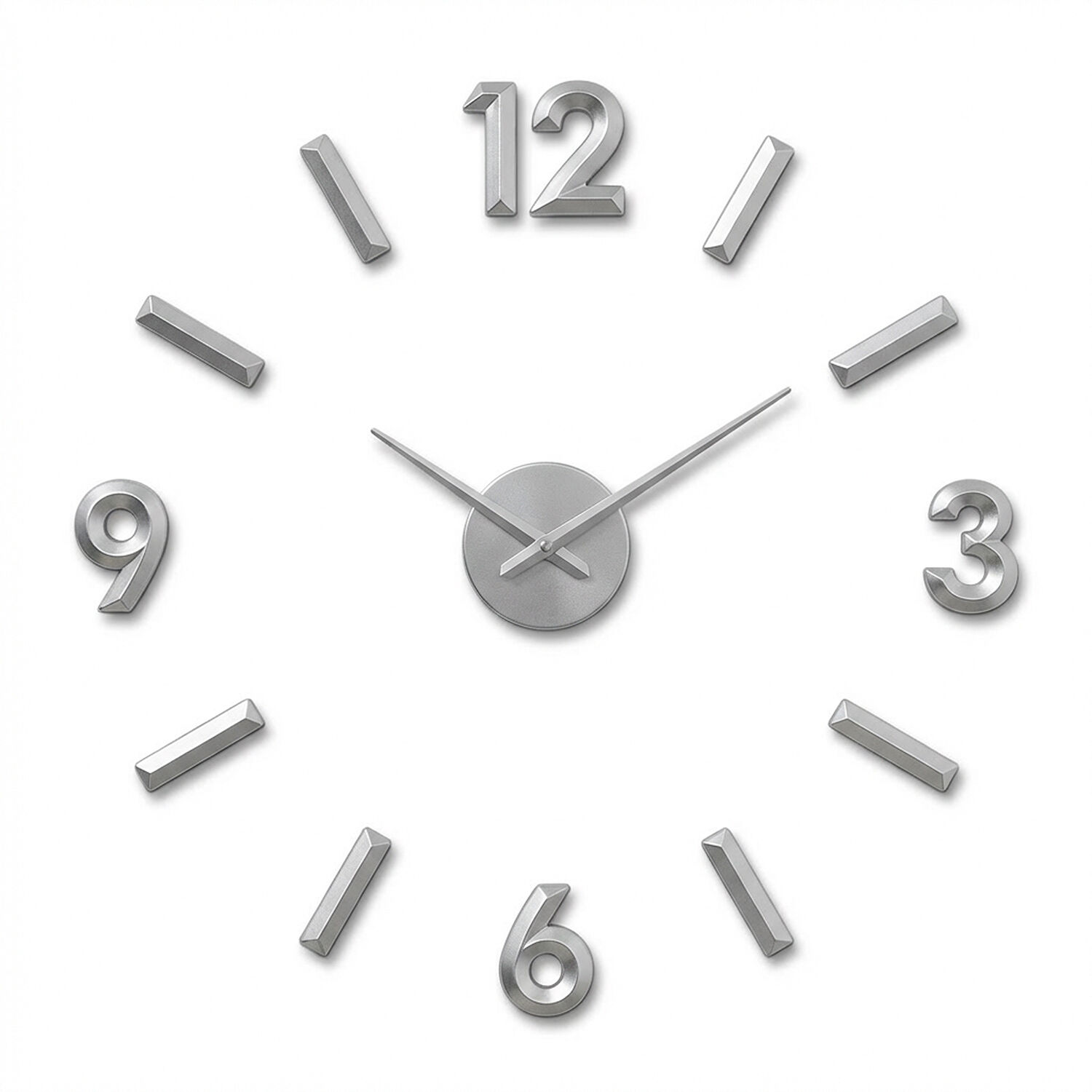 Adhesive Wall Clock, Evaporated Rubber, 60cm, Suggested Diameter