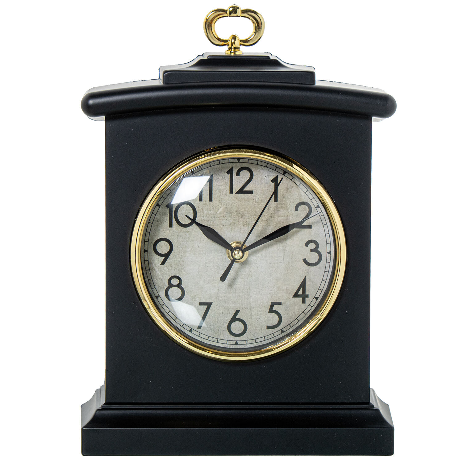 Black Acrylic Table Clock 28.5X20X7cm
