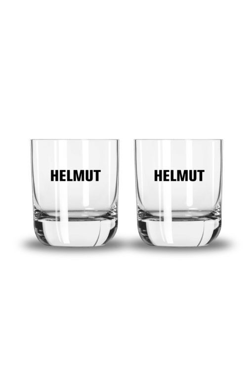 HELMUT the glass - bicchiere da aperitivo con scritta HELMUT