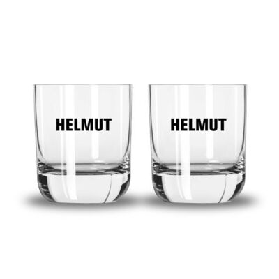 HELMUT le verre - verre apéritif avec inscription HELMUT