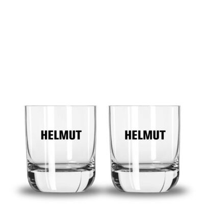 HELMUT the glass - bicchiere da aperitivo con scritta HELMUT