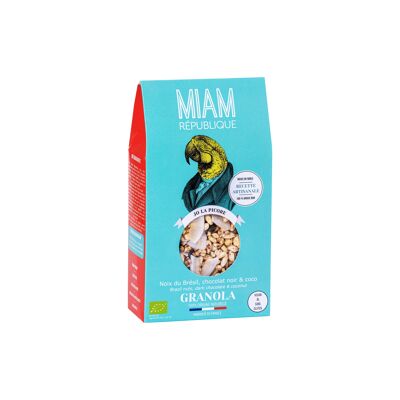 Granola de Nuez de Brasil, Chocolate Negro, Coco - ORGÁNICO - VEGANO - SIN GLUTEN 170g