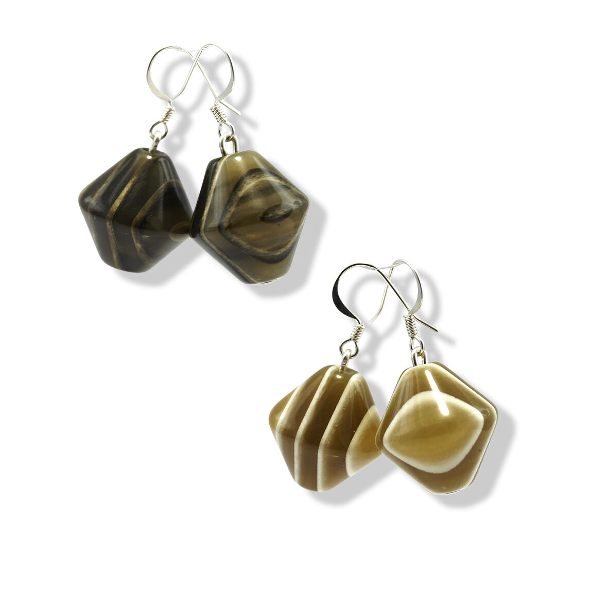 KYZYLKOUM Boucles d'oreilles en résine | Lot de 2 paires