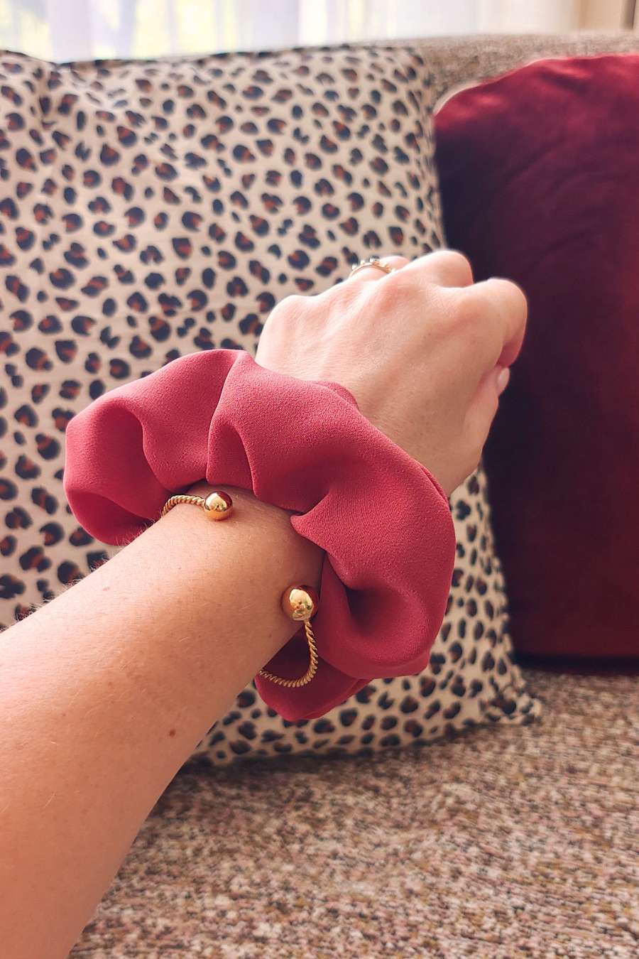 Coletero de palisandro / rosa empolvado, ideal para verano e invierno / hecho a mano en París