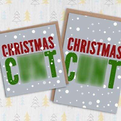 Swear word Christmas card: Christmas cunt