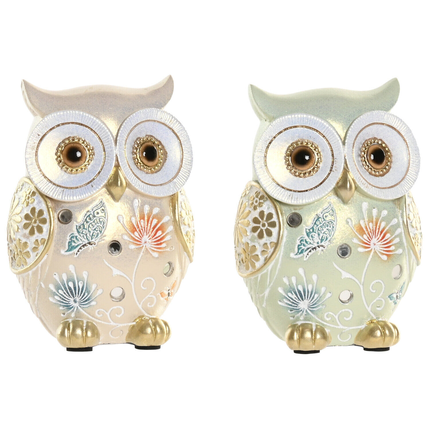 Resin Figure 7X5X10 Owl 2 Assortment.