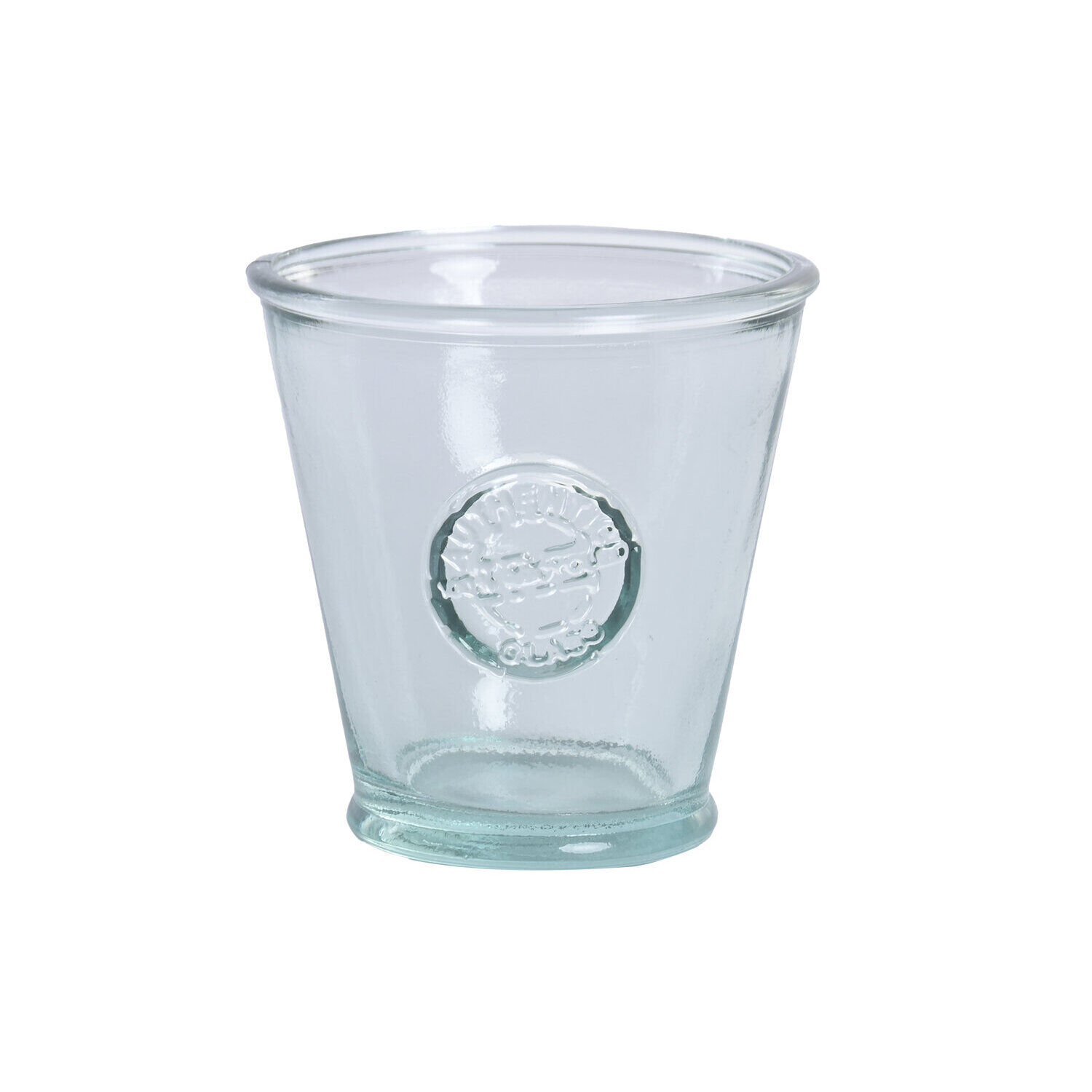 Vaso Vidrio Reciclado 9X9X9 220Ml Ecologico
