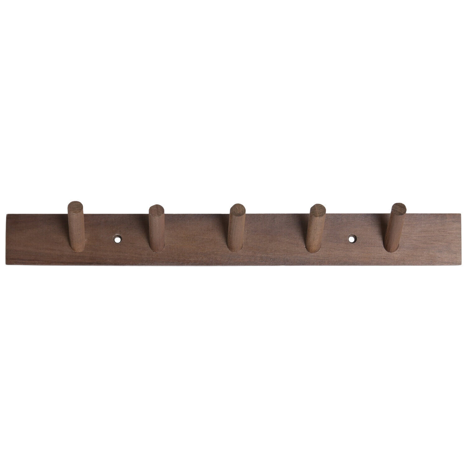 Perchero Pared Acacia 39X4,5X5 5Colg Natural
