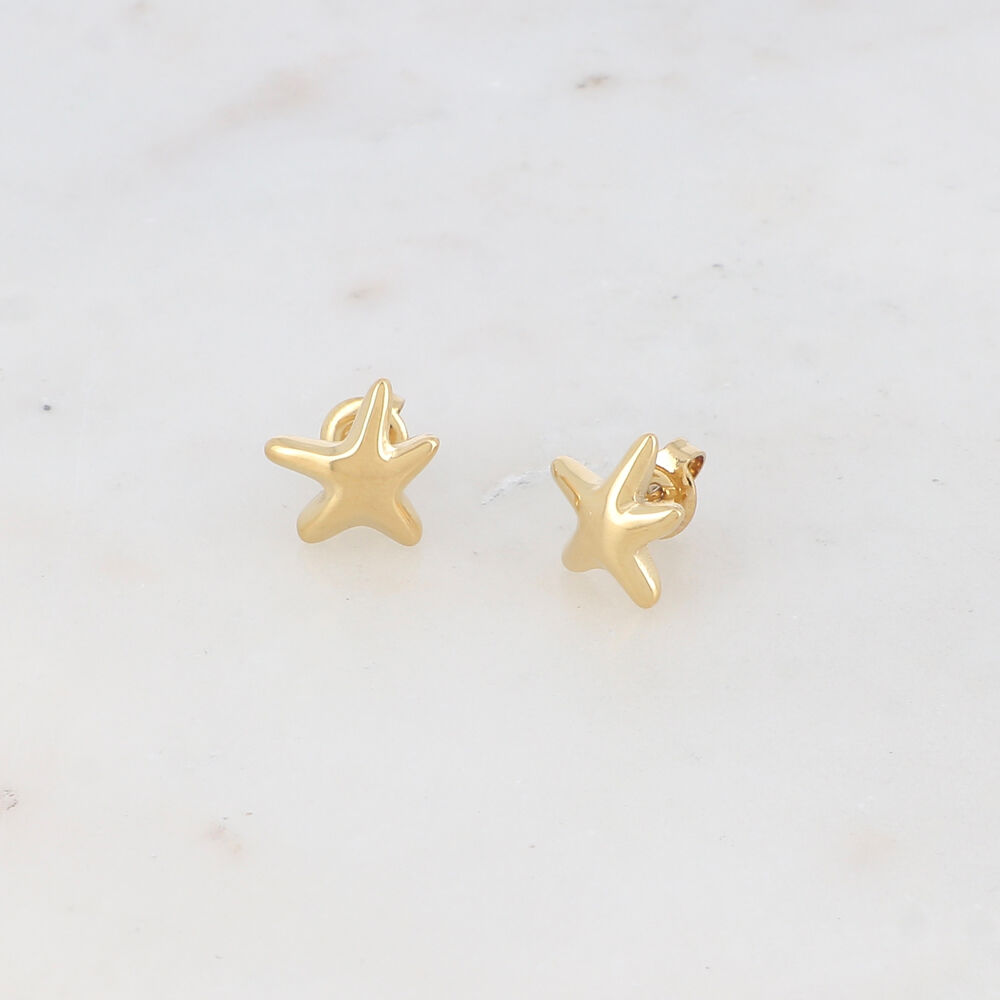 Starfish stud earrings - 12mm