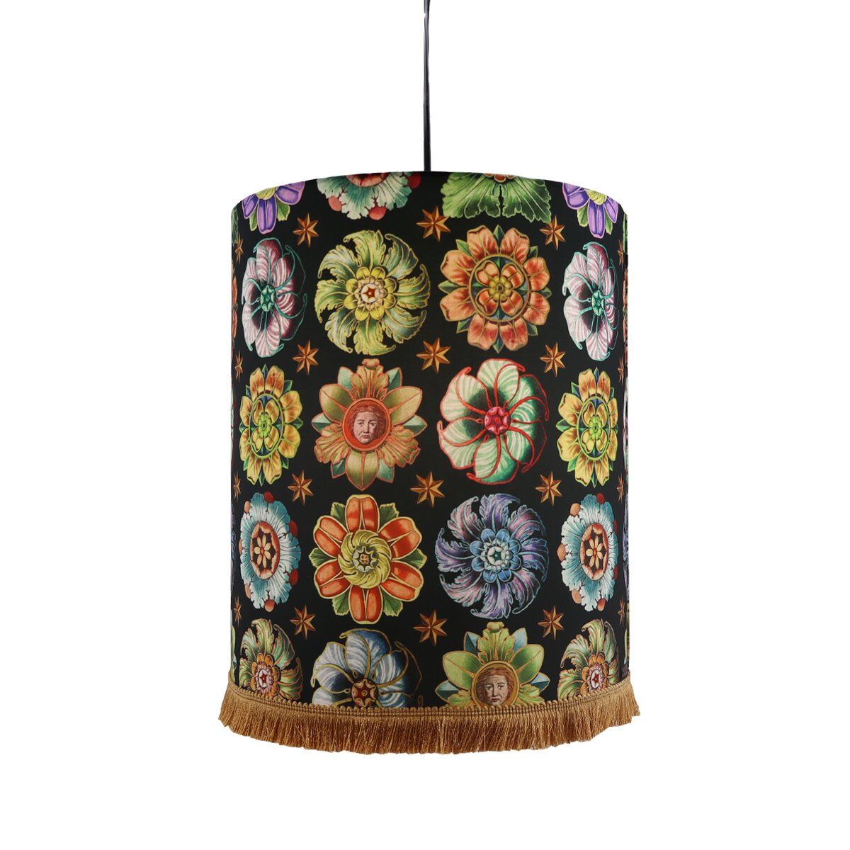 Ceiling/Pendant Light 30x36cm with Fringed Rosettes