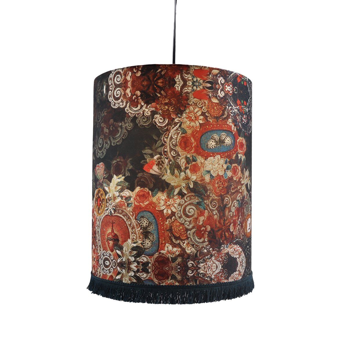 Ceiling/Pendant Light 30x36cm with Pray Fringe