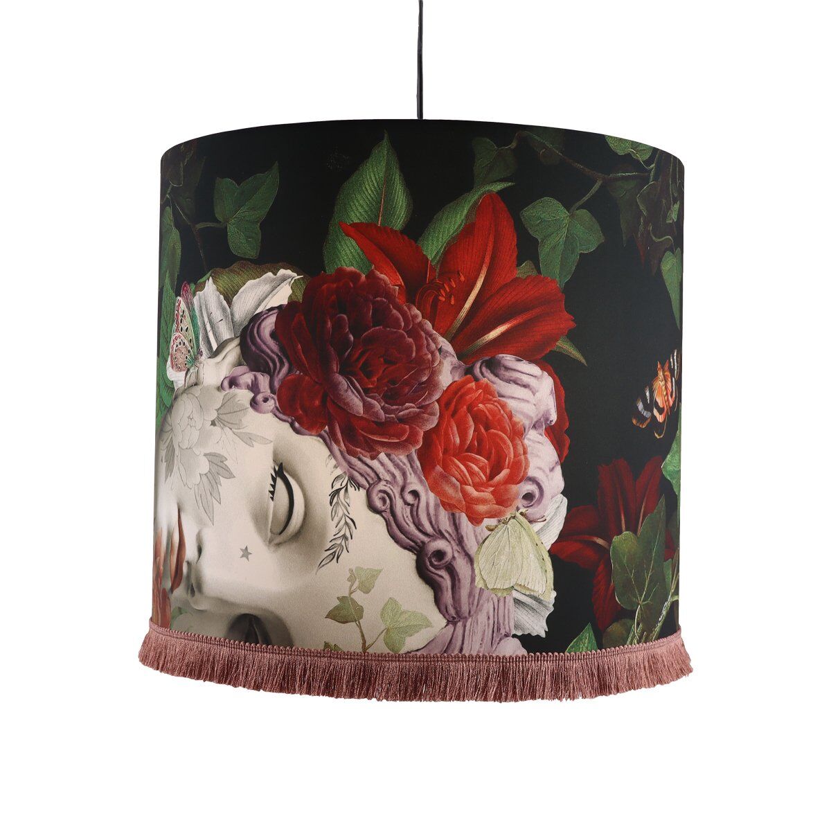 Ceiling/Pendant Light 40x36cm with Aphrodite Fringe