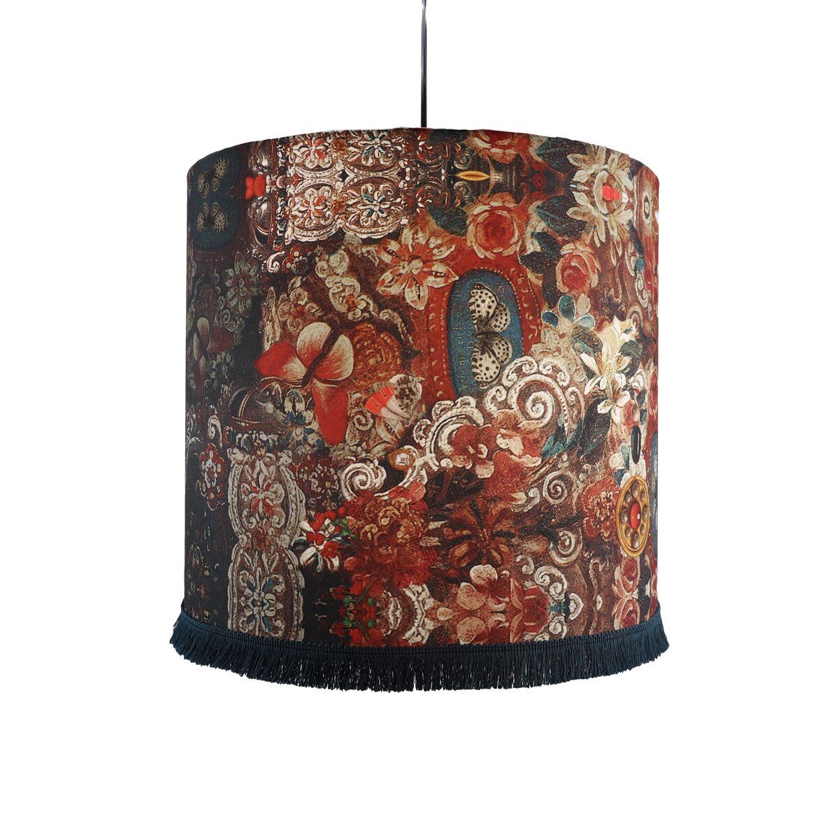 Ceiling/Pendant Light 40x36cm with Prayer Fringe