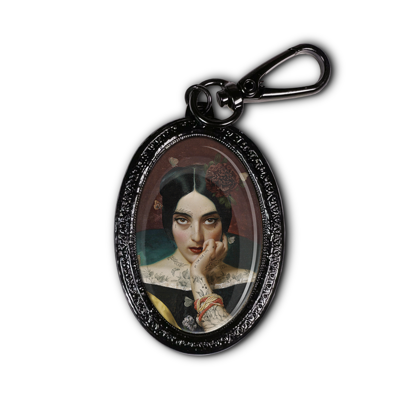 Clementine Black Keyring