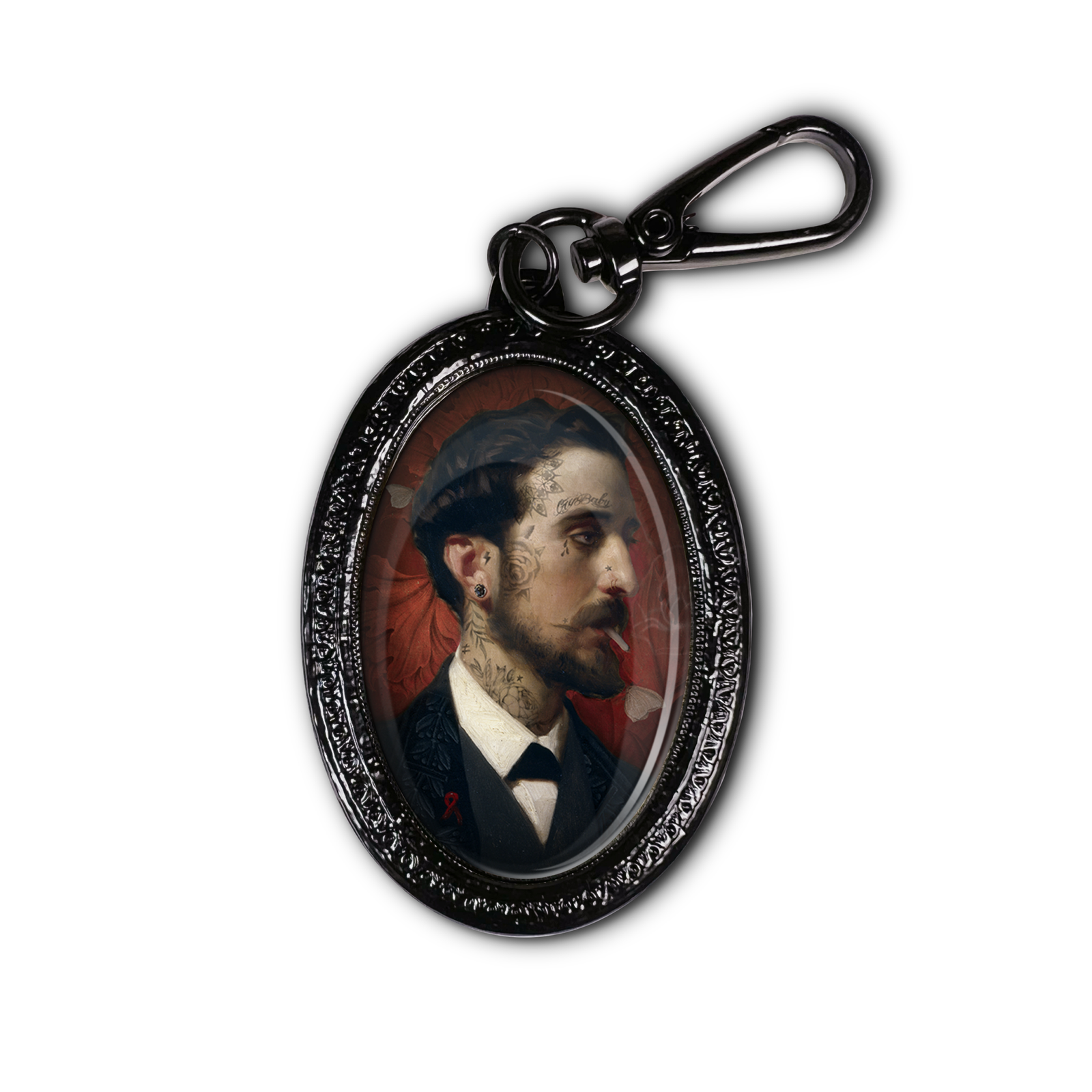 EDUARDO BLACK KEYCHAIN