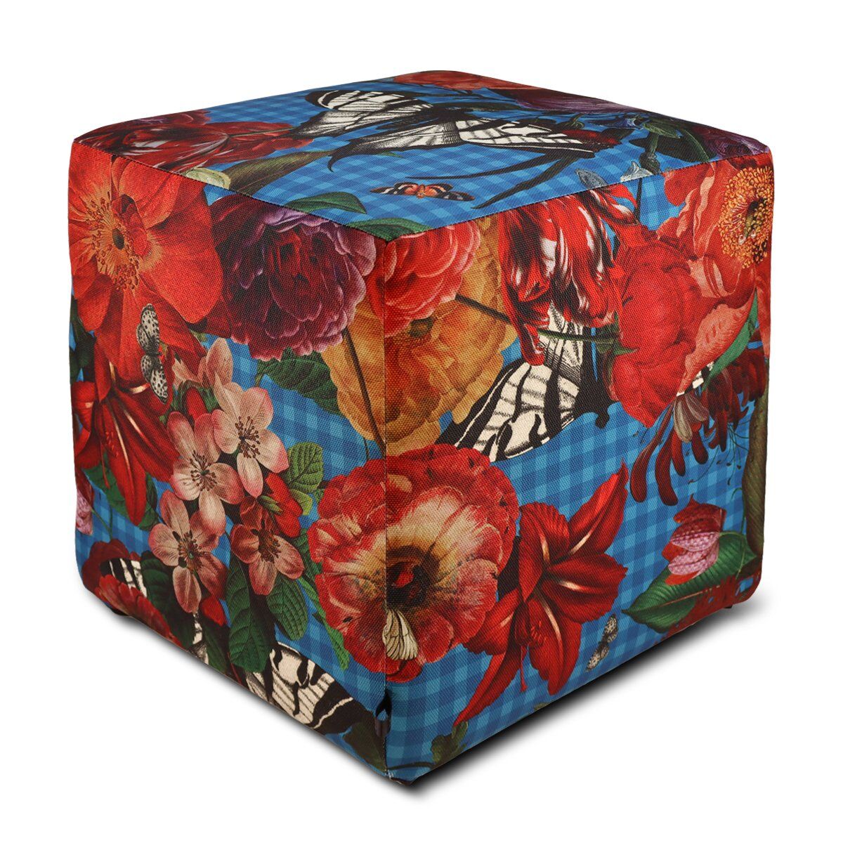 FLORAL OUTDOOR POUF