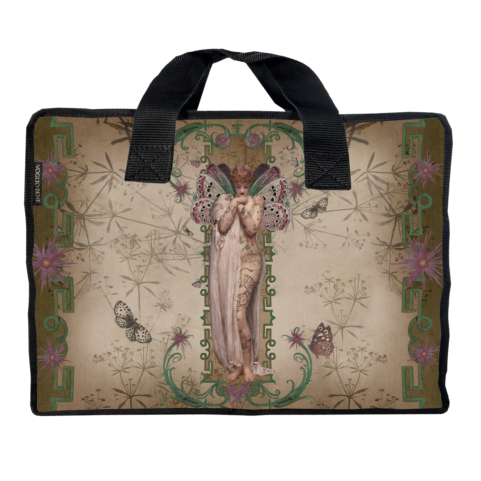 ANGEL VELVET SHOPPING BAG