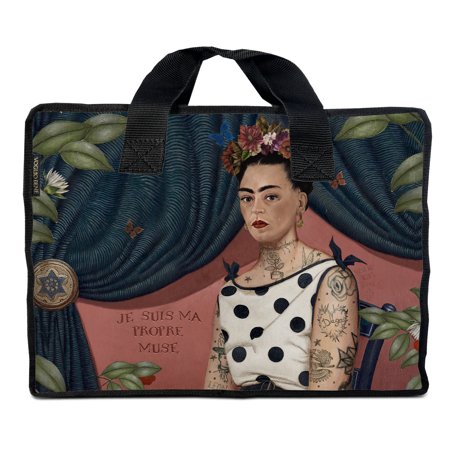 LA MUSE VELVET SHOPPING BAG