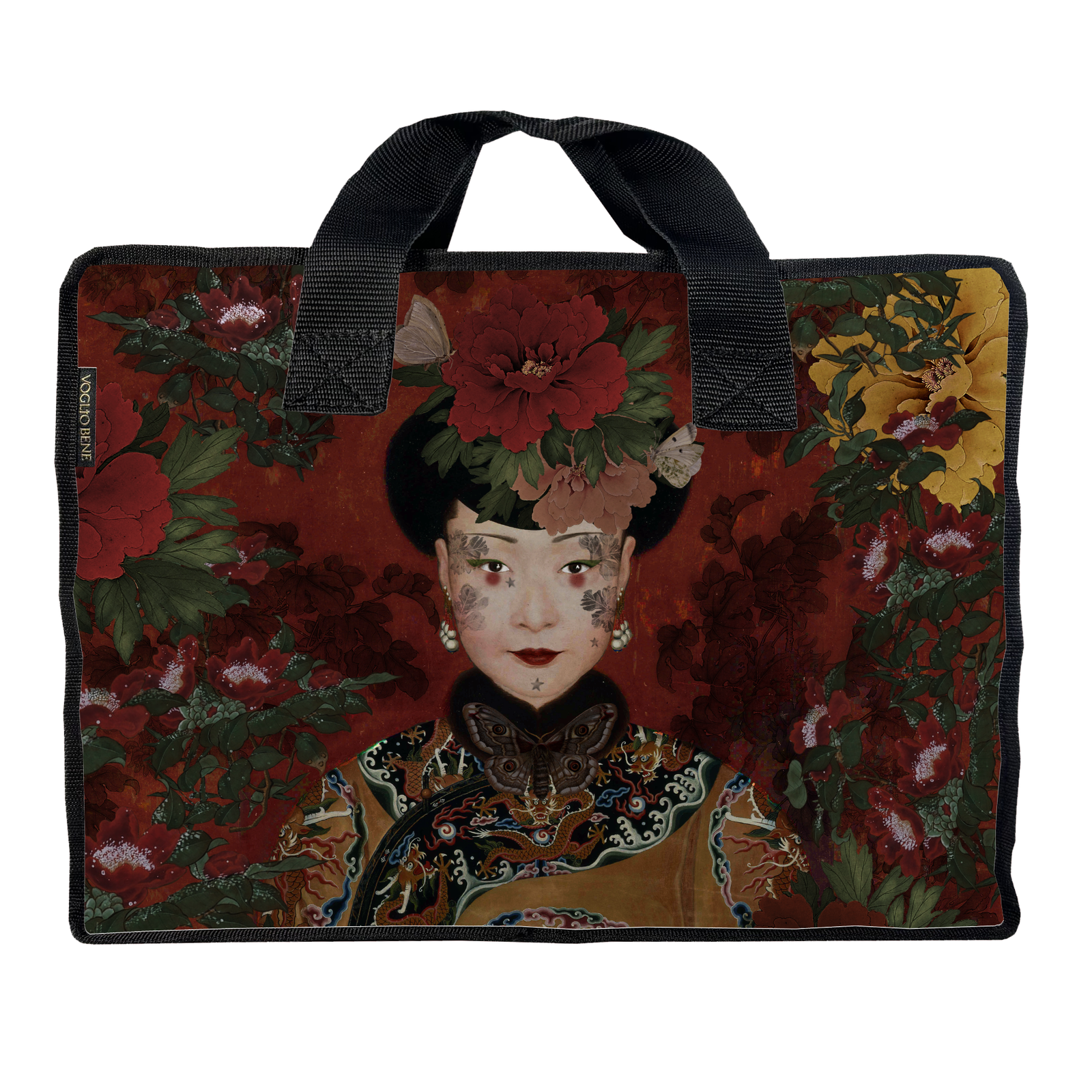 THE EMPRESS VELVET SHOPPING BAG