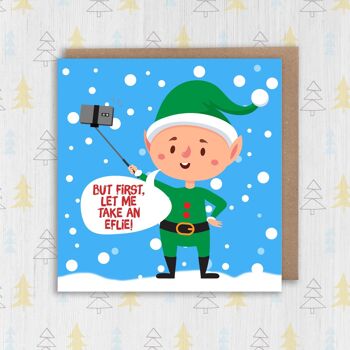 Carte de Noël : Laisse-moi prendre un elfe 2