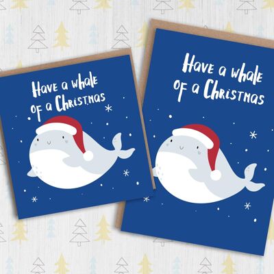 Christmas card: Whale of a Christmas