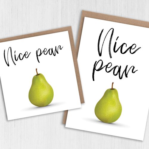 Anniversary, Valentine's Day card: Nice pear