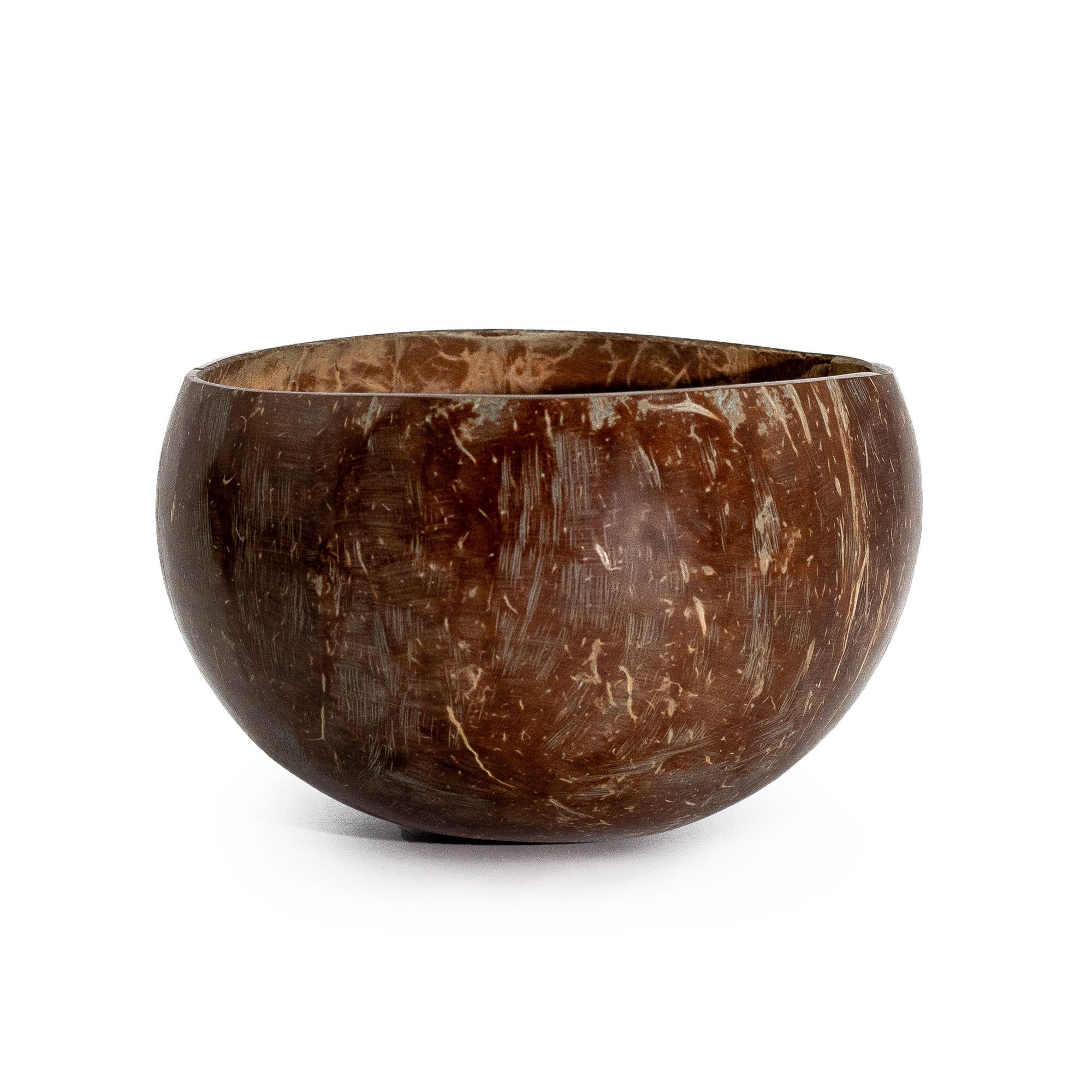 6x Small natural coconut bowl - polished - for artisanal use