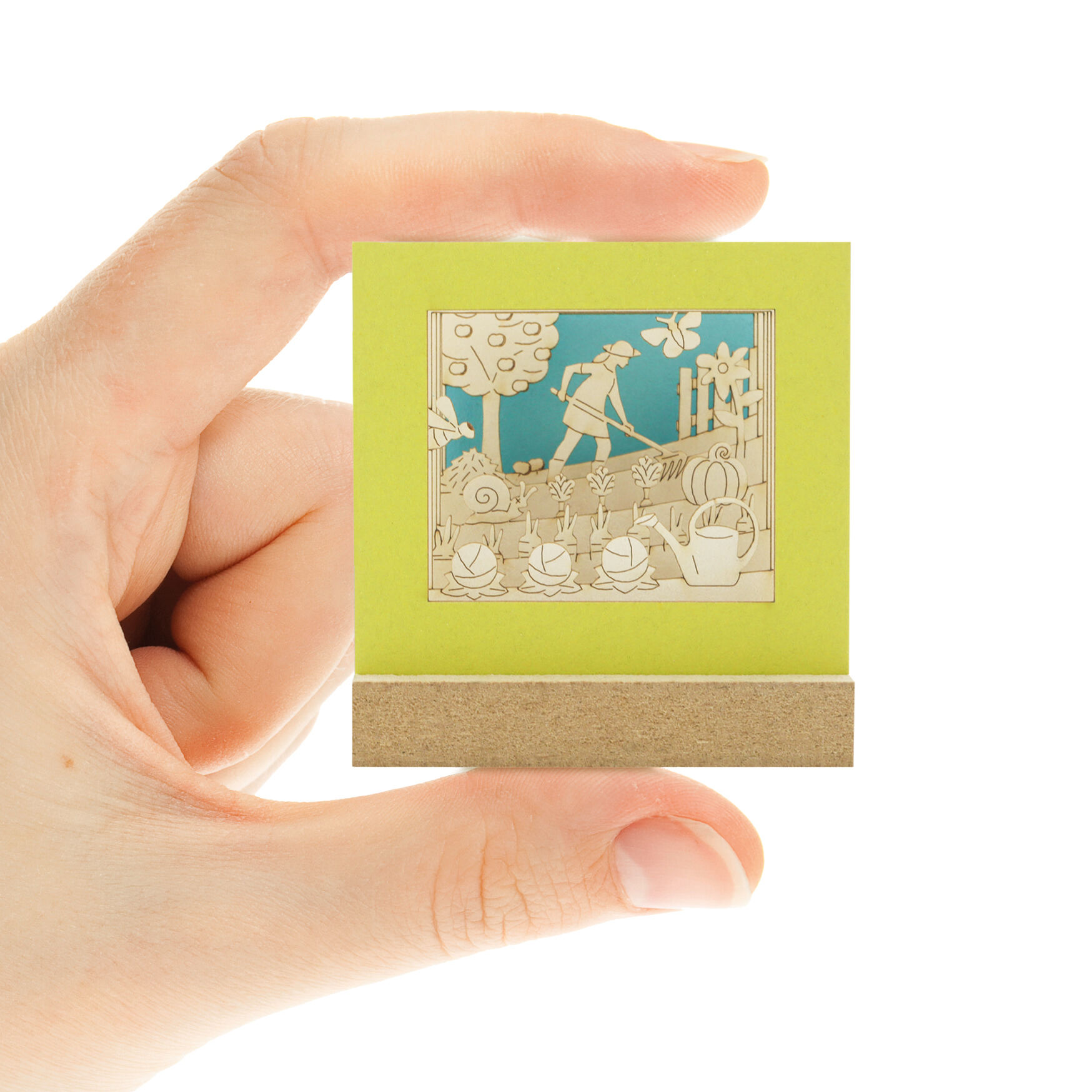 Veggie Gardening–Mini-SILHOURAMA SILHOUBOX M – Geschenkartikel