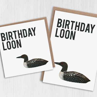 Birthday card: Birthday loon