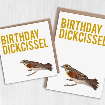 Carte d'anniversaire : anniversaire dickcissel 1