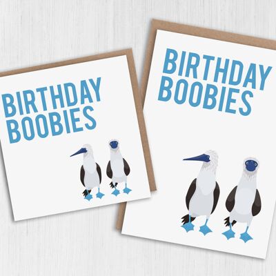 Birthday card: Birthday boobies